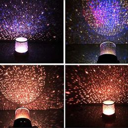 Night Lights Romantic Amazing Cosmos Moon Colorful Master Star Sky Lamp Light Kid Projector Chidren Present Univers Gift Christmas F3P8