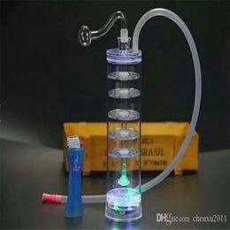 2022 Multi Philtre acrylic hookah Wholesale Glass bongs Oil Burner Glass Water Pipe Rigs Smoking