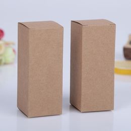 Gift Wrap 100pcs 10ml/20ml/30ml/50ml/100ml Blank White Black Kraft Paper Box for Dropper Bottle Cosmetics Party Gift valve tubes