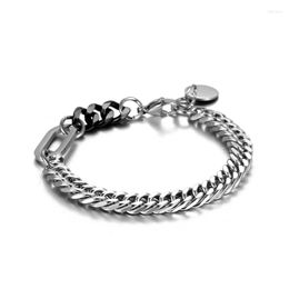 Link Bracelets 2022 316L Stainless Steel Double Weave Cuban Chain Braceret For Men Women Polished Viking Trendy Smooth Kpop Luxury Jewelry