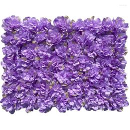 Party Decoration Artificial Flowers Wall Dahlia Silk Decorative Flower Panel For Birthday Backdrop Anniversaire Wedding