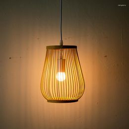 Pendant Lamps Countryside Nongjiale Restaurant El Pot Shop Japanese Lantern Tatami Bamboo Chandelier