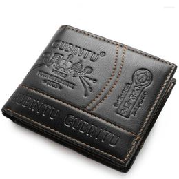 Wallets 2022 Fashion Men Wallet Luxury Leather Card Cash Receipt Holder Organiser Bifold Short Purse Carteira Masculina Carteras