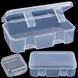 Jewellery Pouches Clear Boxes Rectangle Plastic Storage Case Container Packaging Box For Earrings Rings Beads Collecting Small Items