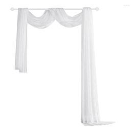 Curtain Wedding Drapes White Party Decoration Backdrop Drape Background Cloth For Stage 4.92 X 16.40ft