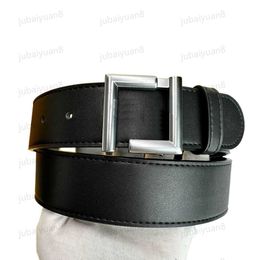 Genuine Leather Belt Men Fashion Designer Brand Belts Mens Black Buckle Letter Waistband F Belt For Women Width 4.0cm