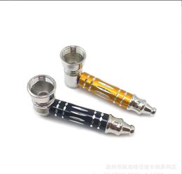 Aluminum tube metal small pipe portable filter screen cigarette pipe metal accessories blister packaging