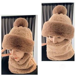 Berets Beanie Hat Multipurpose Anti-fade Keep Warm Cold Winter Ladies Neck Gaiter Warmer Cap Bobble For Riding