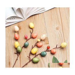 Other Festive Party Supplies Easter Egg Tree Branches Foam Plastic Bouquet Home Office Store Decor Branch P Ography Drop D Homefavor Dhw3I