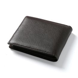 genuine cow leather men wallets fashion male mini purses women wallet card holders brand high quality wallet222N