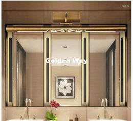 Wall Lamp Brass LED Lamps In Bathroom With Swing Arm 45CM 57CM 75CM Long Over Mirrors Sconces Lights 110V / 220V AC