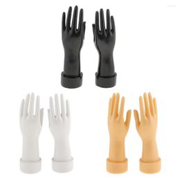 Jewellery Pouches 1 Pair Of Female Mannequin Hand For Bracelet Gloves Wrist Watch Ring Display With Support Base 3 Colours