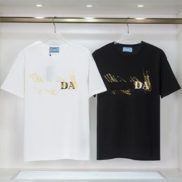 Luxury Mens Designer T Shirt Black White Embroidered letter printing cotton short sleeves selling high-end brand clothing S-3XL G1