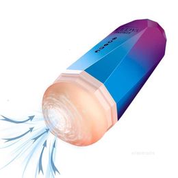 Sex toys massager Male Masturbator Cup Soft Toys Realistic Vagina For Men Silicone Masturbation Products Shop