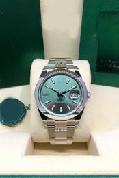 Luxury Wristwatch Datejust 41 Stainless Steel Green Dial 2023 Watch 41mm Ref. 126300 Men's Automatic Watch-3