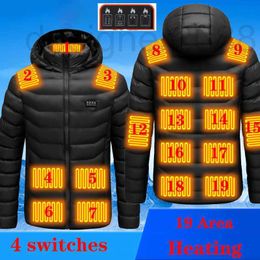 Men's Jackets designer 19 Area USB Heating Coat Electric Thermal hunting fishing Women Men Heated super Warm 70N9