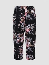 Pants Finjani Plus Size Women Clothing Chinese Printed Trousers Women's Polyester Pant