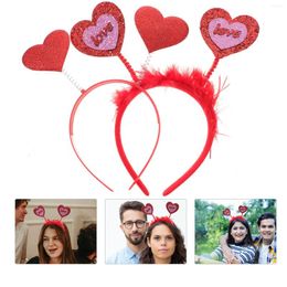 Bandanas Headband Heart Valentine Bopper Po Hair Cupid Suppliesfor Headwear Love Headbands Women Prop Day Valentines Headpieces