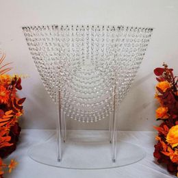 Party Decoration 60CM Tall Wedding Table Centrepiece Flowers Rack Acrylic Road Lead Crystal Event Home