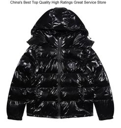 Men s Down Parkas Men TOP Trapstar Women Coats Embroidery Shiny Black Irongate Detachable Hood High Quality Winter Jacket 221128