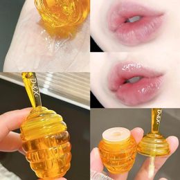 Lip Gloss Honey Jar Oil Long Lasting Non-sticky Repair Moisturising Hydrating Tint Plumper Care Serum