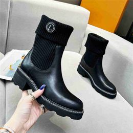 Luxury Design Boots Louiseity Fashion Women Business Work Elegant Decoration Winter Warm Snow Non slip High Heel Knight Tassel Casual Socks Boots Viutonity 07-06