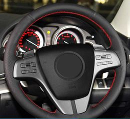 Customized Car Steering Wheel Cover Non-Slip Leather Original Steering Wheel Braid Car Accessories For Mazda 6 Atenza 2009-2013