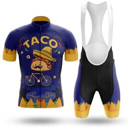 Taco Bicycle Cycling Pro Team Jersey Set 2023 Newset Summer Quick Dry Bicycle Clothing Maillot Ropa Ciclismo MTB Cycling Men Suit