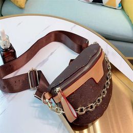 2020 Ladies Bags Printed His Single Shoulder Cross Body Purses Messenger Genuine Leather Handbags Waist Packs Crossbody Luxury Han240S