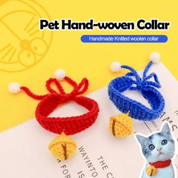Vestuário para cachorro colar de gato de malha fofo colar de gato doce acessórios de gatinho de estimação de cachorro com bola yorkie chihuahua pug
