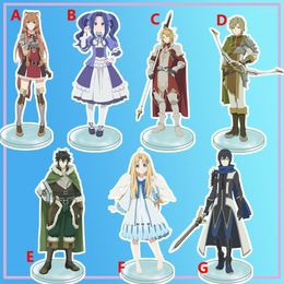 Keychains Anime Stand The Rising Of Shield Hero Iwatani Naofumi Filo Acrylic Figure Display Desktop Decoration 15cm