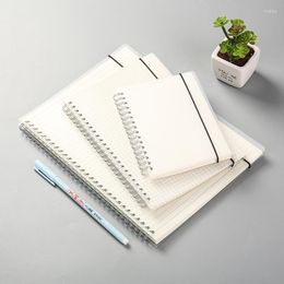 Spiral Notebook Simple PP Cover Transparent Matte Line Grid Blank Dot Notepad Diary Planner Notebooks