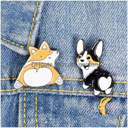 Pins Brooches Customised Brooch Cartoon Enamel Pin Husky Firewood Dog Farting Love Charms Man Women Fashion Jewellery 1202 D3 Dhgarden Dhlbw