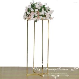 Party Decoration 10PCS Metal Flower Stand Wedding Centerpiece For Table Gold Column Event Frame