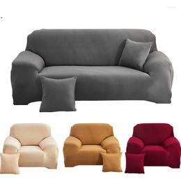 Chair Covers Plain Corner Sofa For Living Room Elastic Spandex Couch Cover Stretch Slipcovers L Shape S8