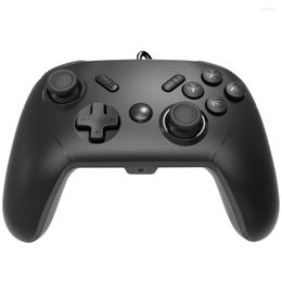 Game Controllers IFYOO Switch Audio Wired Pro Controller With Built In Headset Jack For Switch/PC Support Voice Chat Motor/Turbo