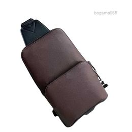 genuine leather Waist Bags 5 Colors Luxurys Designer AVENUE Shoulder Bags Men Zipper Crossbody Bag Fashion Sporty Travel Outdoor Packs bagsmall68
