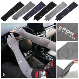 Knee Pads High Quality Anti-UV Breathable Sun Protection Five-Fingers Riding Gloves Ice Sleeve Armguards Arm Sleeves