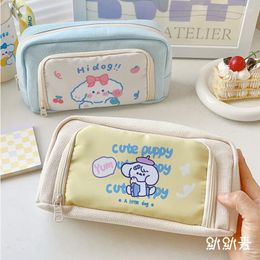 Cosmetic Bags Original Design Pencil Bag Cute Students Case Large Capacity Pen Storage Box Girls Kawaii School Stationery Supplies