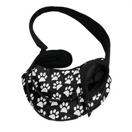 Dog Car Seat Covers Cute Print Pet Carrier Sling Bag Comfort Mesh Cat Carrying Crossbody Bags For Women Men Portable Puppy Accessories