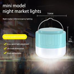 Portable Led Light Rechargable Hanging Lantern Rechargeable Lamp Fishing Camping Equipment Spotlight Flashlight Emergency Light