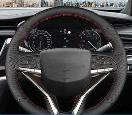 Customised Car Steering Wheel Cover Wear-Resistant Braid Original Steering For Cadillac XT5 CT6 XT4 CT5 XTS XT6 CT4 ATSL SRX