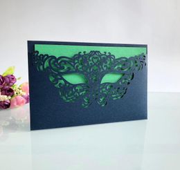 Hollow Out Magic Mask Wedding Invitation Card Fancy Party Birthday Ceremony Wedding Invitations