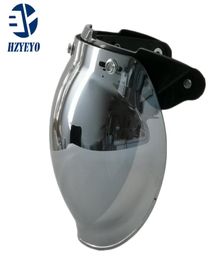 1 pcs uso comune per il casco motociclistico getto anticato per halar casco maschera a bollo vintage a bolle viscello accessori per il casco lente 8623774