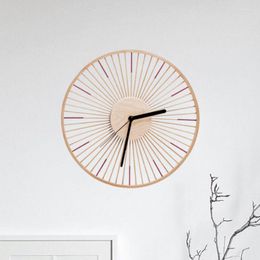 Wall Clocks Nordic Luxury Rustic Clock Simple Modern Round Wooden Watches Creative Living Room Home Fashion Clockwork Decoration