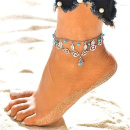 Anklets Single Sell For Women Foot Accessories Leaf Symbol Summer Beach Barefoot Sandals Chain Handmade Bohemian Jewellery