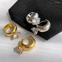 Hoop Earrings Timeless Wonder Fancy Zirconia Geo For Women Designer Jewellery Gothic Party Mix Sweet Date Rare 1356