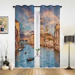 Curtain Canal Boat Building Beautiful Window In The Kitchen Curtains For Living Room Bedroom Luxury Home Decor