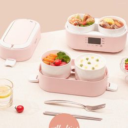 Dinnerware Sets Electric Lunch Box-High-power Heater Intelligent Warmer Large Capacity Box Removable Stainless Steel Container