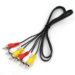 3 RCA to 3RCA Audio Video Cables 1.5m Male Aux Video AV Cable Cord Wire For DVD TV